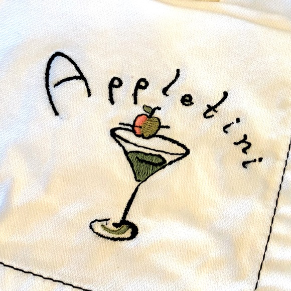 4 Fun Pottery Barn🍸🍹🥃 Cotton Cocktail Napkins - Picture 6 of 11